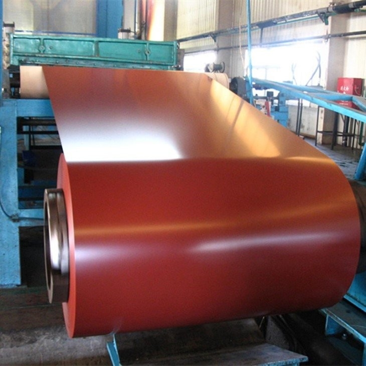 فولاد گالوانیزه از پیش رنگ شده ASTM Ral3005 با پوشش رنگی PE HDP SMP PVDF Dx51d