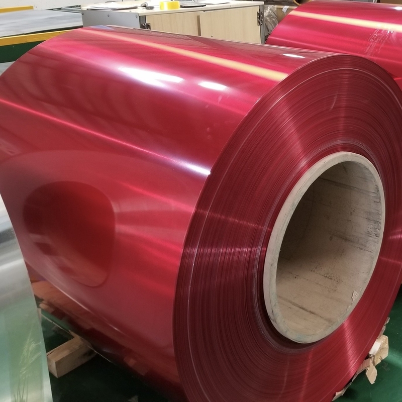 سیم پیچ آلومینیومی رنگی PE/PVDF/HDPE/FEVE ID 508mm/610mm